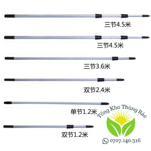 Cây lau kính nối dài - cây thu rút lau kính đa năng - 3.6m