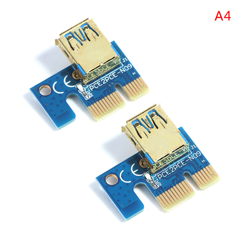 【Danux】2PCS PCIE 1X To16X PCI-E 1X To USB To กราฟิกวิดีโอการ์ด PCI-E ขยายการ์ด
