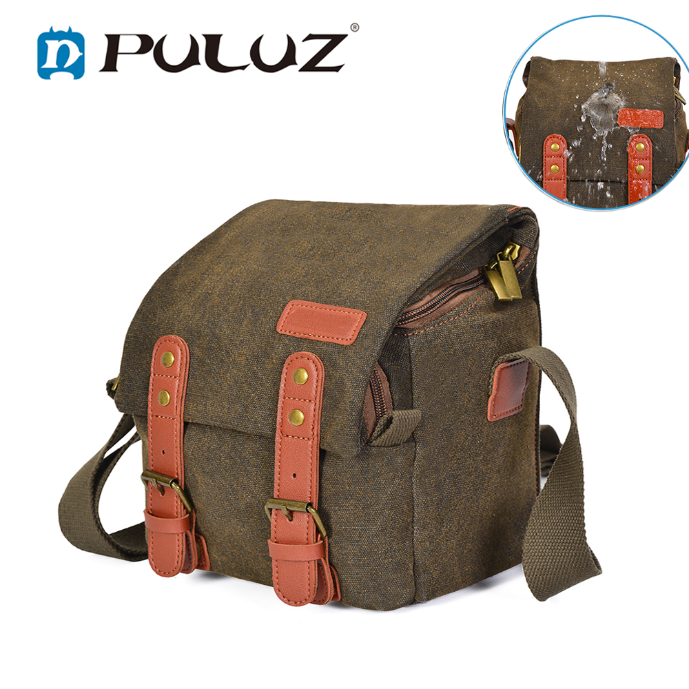 Túi Đựng Máy Ảnh Đeo Vai PULUZ Vải Bố Cho 1 Máy Ảnh 1 Ống Kính Tương Thích Với Máy Ảnh Và Ống Kính Không Gương Lật Nikon Canon Sony DSLR
