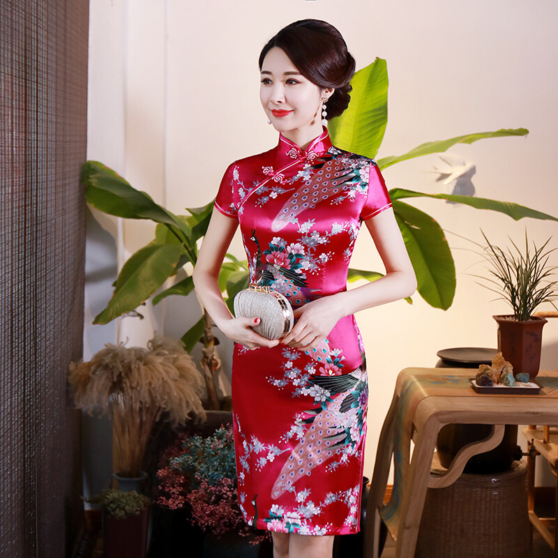 ⚡Giảm Giá Chớp Nhoáng⚡Đầm Sườn Xám Mỏng Truyền Thống Trung Quốc Cổ Điển Cho Nữ