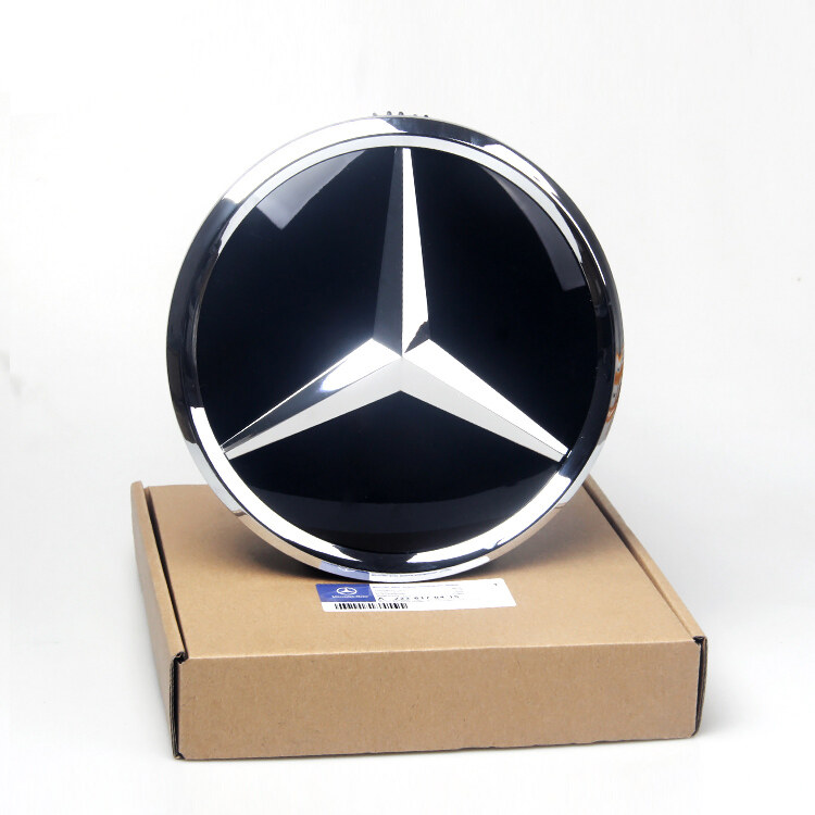 185mm cho mercedes benz c lớp 2014-2018 w205 c180 c200 logo biểu tượng lưới tản nhiệt trước nhựa acrylic đặc huy hiệu hiệu ứng gương bề mặt