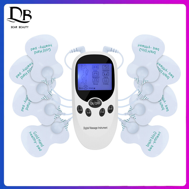 Dearbeauty Máy Mát Xa Cơ Thể TENS 6 Chế Độ Thiết Bị Trị Liệu Châm Cứu EMS Kỹ Thuật Số Máy Kích Thích Cơ Xung Điện Dụng Cụ Chăm Sóc Sức Khỏe Giảm Đau Để Chăm Sóc Toàn Thân
