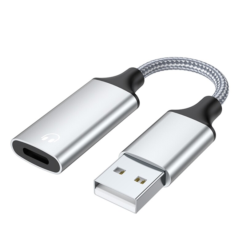 Dây cáp chuyển đổi usb sang 8 pin ios bộ chuyển đổi cuộc gọi âm thanh tai nghe usb sang ios bộ chuyển đổi usb sang 8pin cho máy tính xách tay