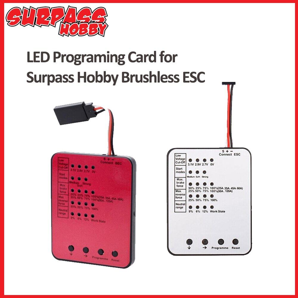 SURPASS HOBBY LED Programing Card for RC Car 25 35 45 60A 80A 120A