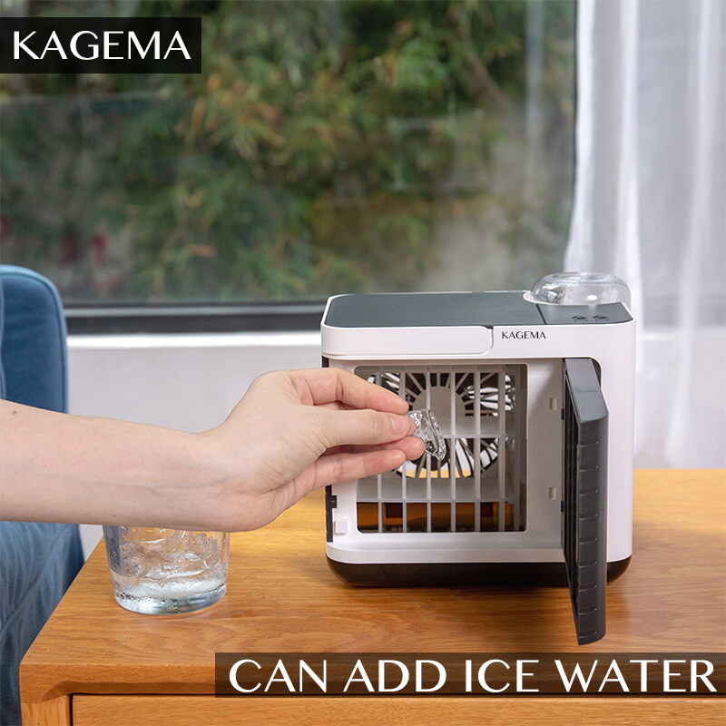 KAGEMA Mini Portable Aircon Stand Desk Fan Air Cooler Airconditioner