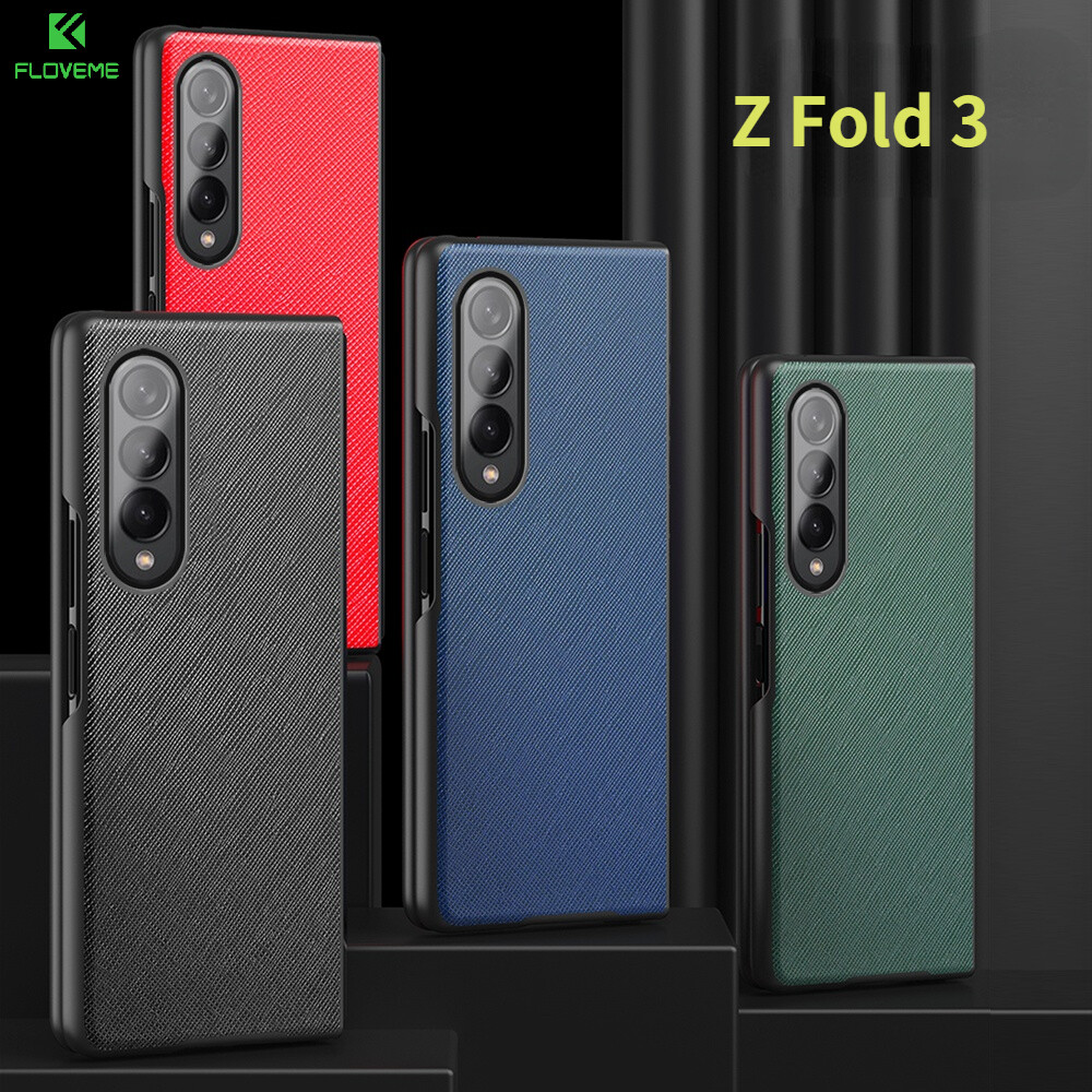 Ốp Floveme Dành Cho Samsung Galaxy Z Fold 3 Bao Da Retro Sang Trọng Ốp Bảo Vệ Chống Sốc Cho Z Fold 3