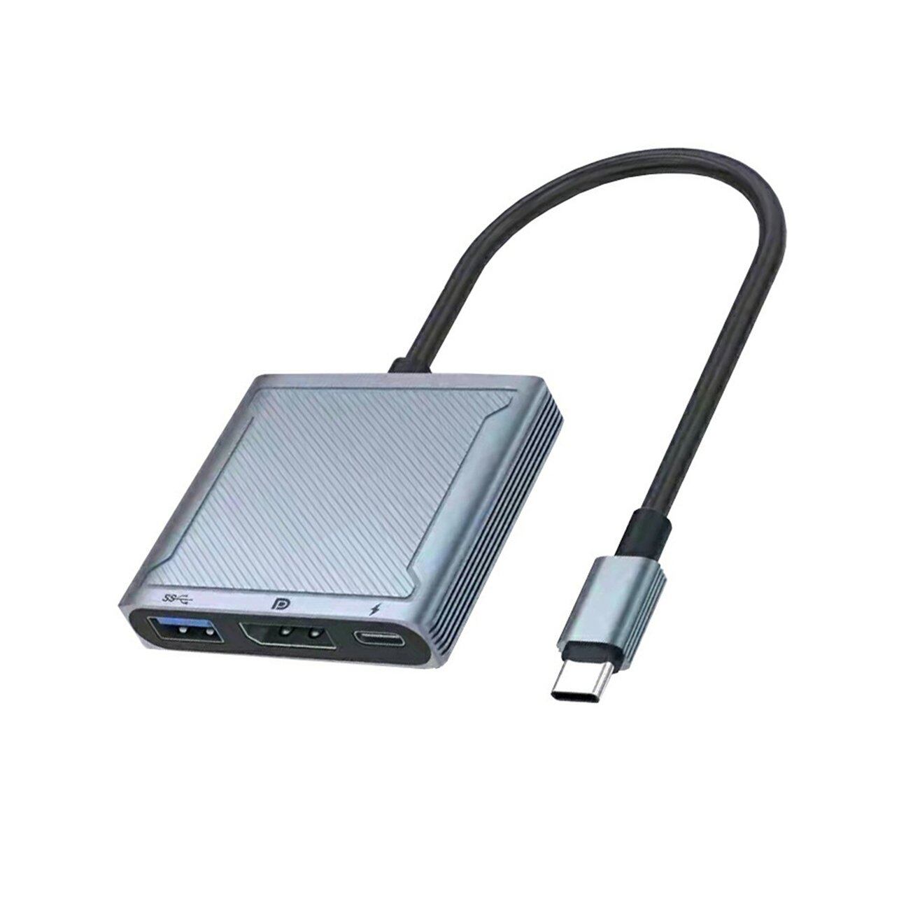 Bộ chuyển đổi siêu ưu đãi bộ chuyển đổi ba trong một dp 8k bộ chuyển đổi usb-c hub di động type c