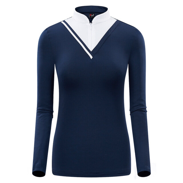 Top Fashion Womens Shirts Women Golf Shirt Fit Apparel Women Long-sleeved T shirt Ball Sun-protection Ropa Golf Clothes Table Tennis Shirt ราคา 679 บาท*ส่งฟรี