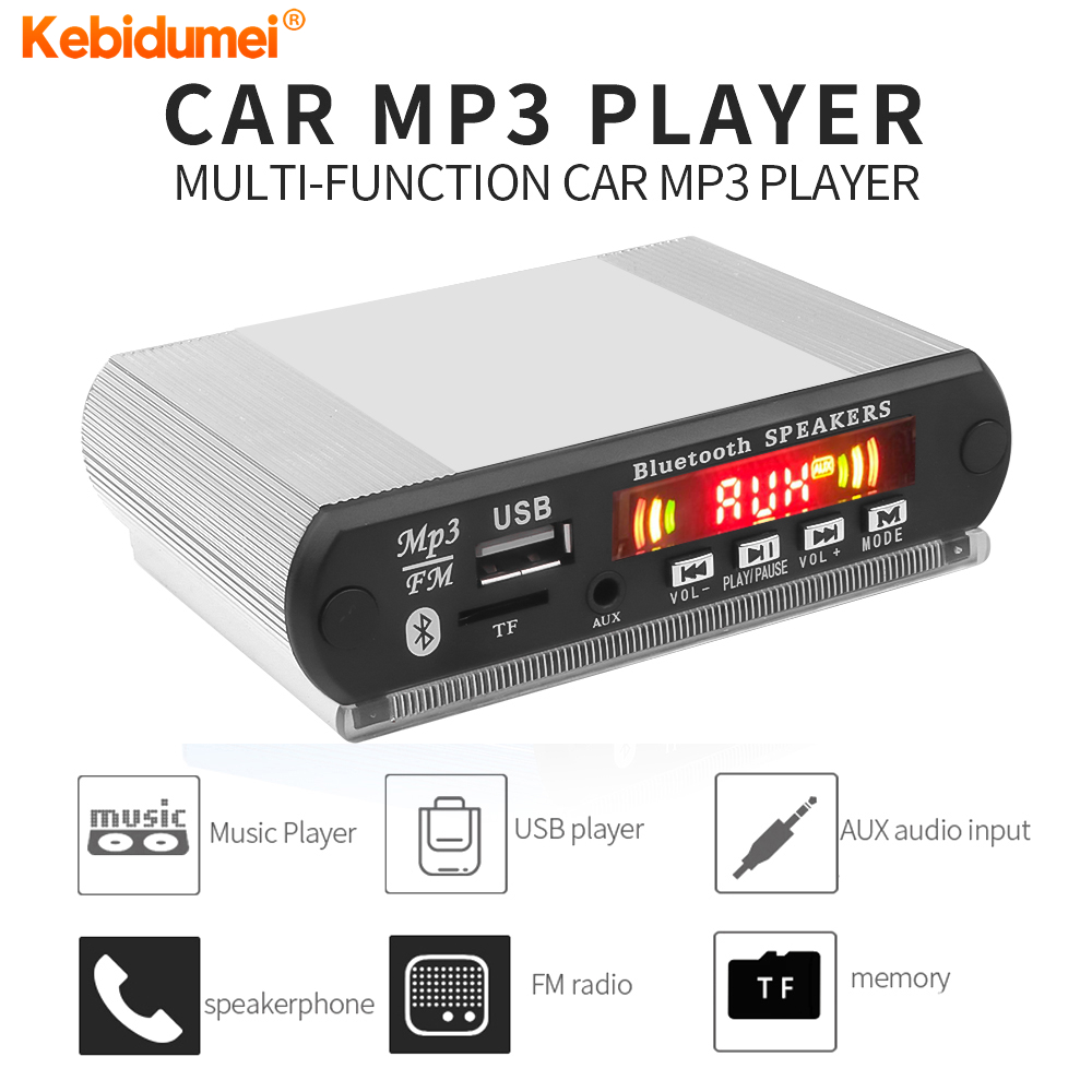 Kebidumei Wireless Bluetooth MP3 WMA Decoder Board Audio Decoding Module Support Recording USB FM Radio With Remote Control ราคา 198 บาท*ส่งฟรี