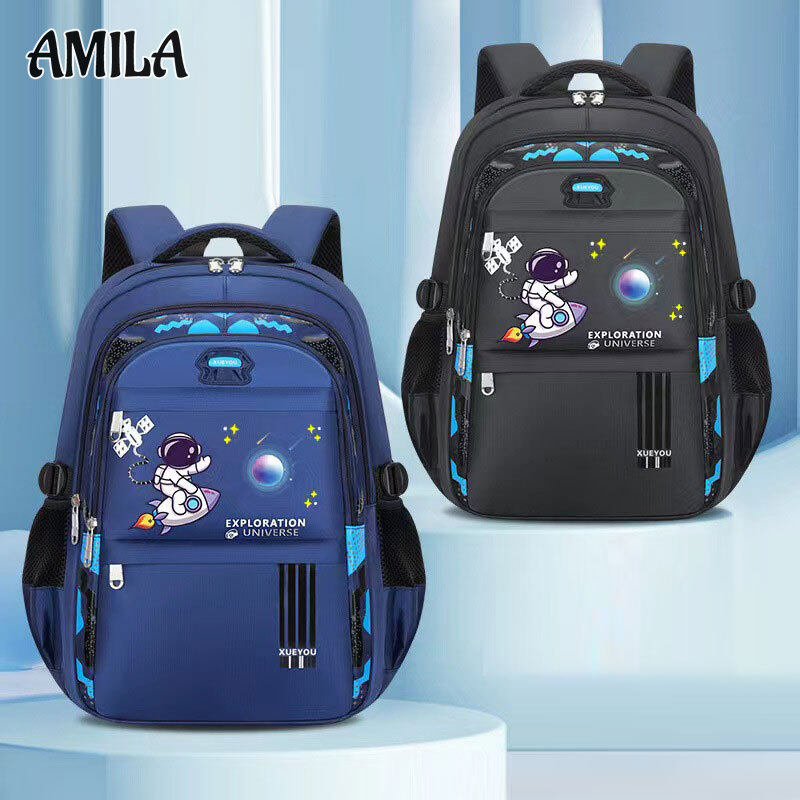 AMILA New Astronaut Elementary School Kids Backpack Children s Breathable