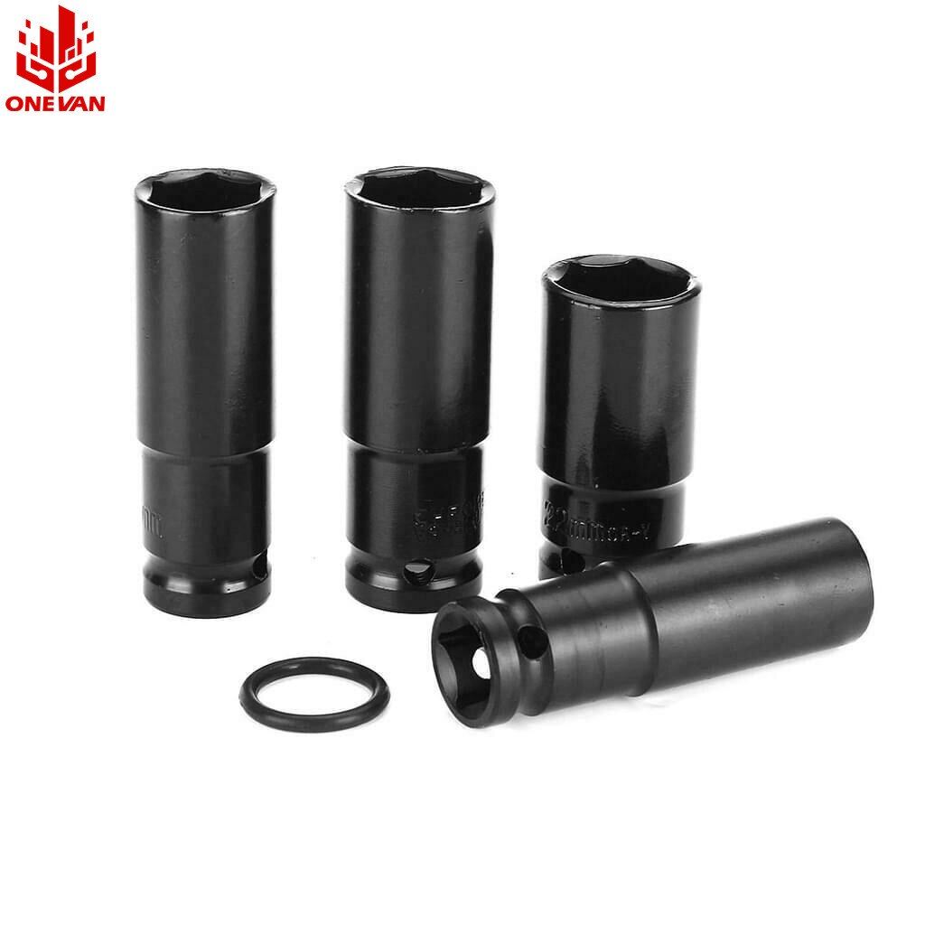 Bộ 4 Cái 1/2 Inch Cần Siết Điện Đầu Lục Giác Chìm Kit Ngàm Khoan Bộ Chuyển Đổi Ổ Đĩa Bộ Cho Cờ Lê Điện Tử, Cho Bảo Dưỡng Xe Công Cụ