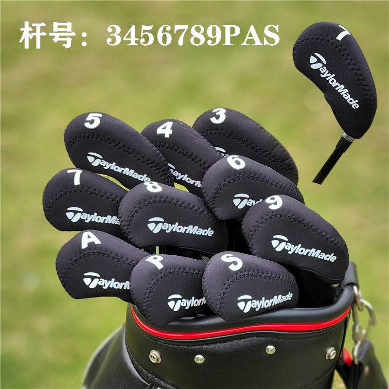 Golf Club discount Set Head Cover Tpe Soft Rubber Material Universal Iron Set Sand Rod Set Club Protection Cap Set New