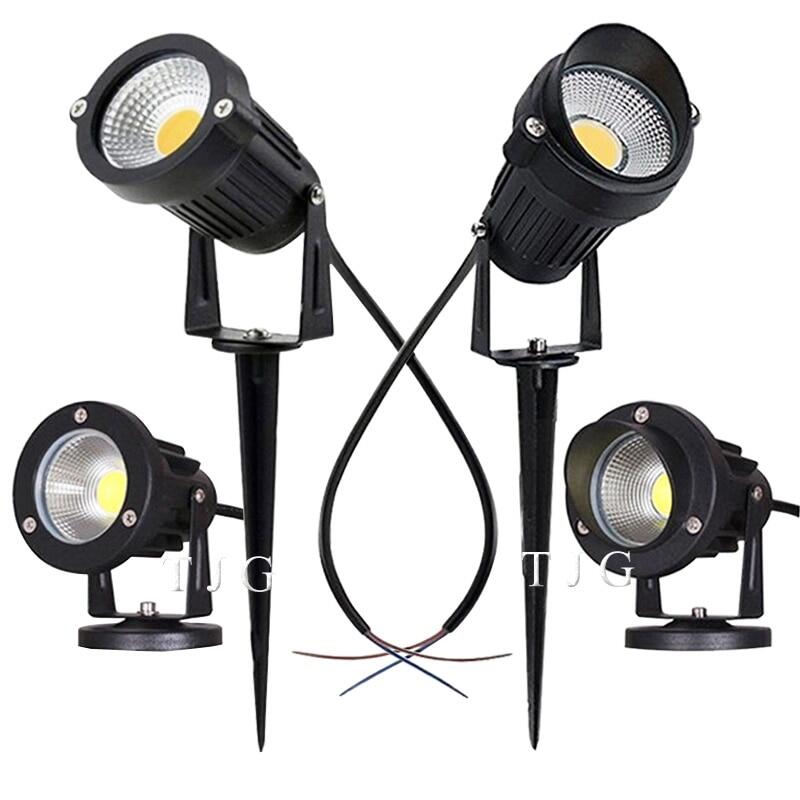 Đèn led cob chiếu sáng sân vườn đèn bãi cỏ có gai ngoài trời 3w 5w 10w đèn led chiếu sáng chống nước đèn rọi lối đi sân vườn ac110v 220v dc12v