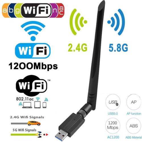 Ăng Ten Bộ Chuyển Đổi WiFi USB 1200 Không Dây Băng Tần Kép AC1200 5.8G/2.4G Tầm Xa 3.0 Mbps