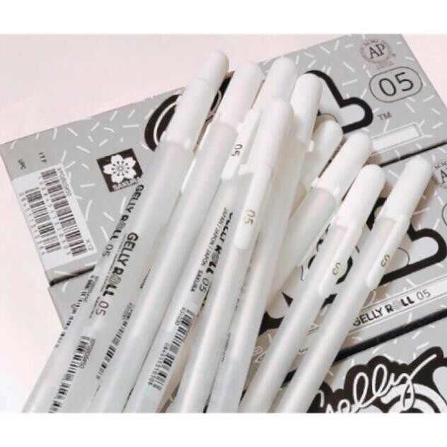 Bút gel trắng sakura gelly roll ngòi 0,5