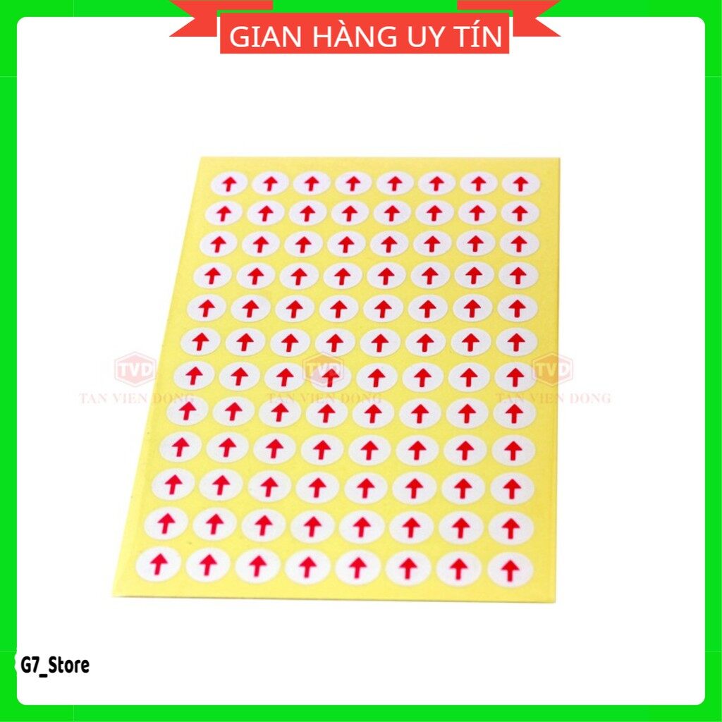 1 Tập Nhãn Dán Mũi Tên,Decal Dán Mũi Tên Báo Lỗi