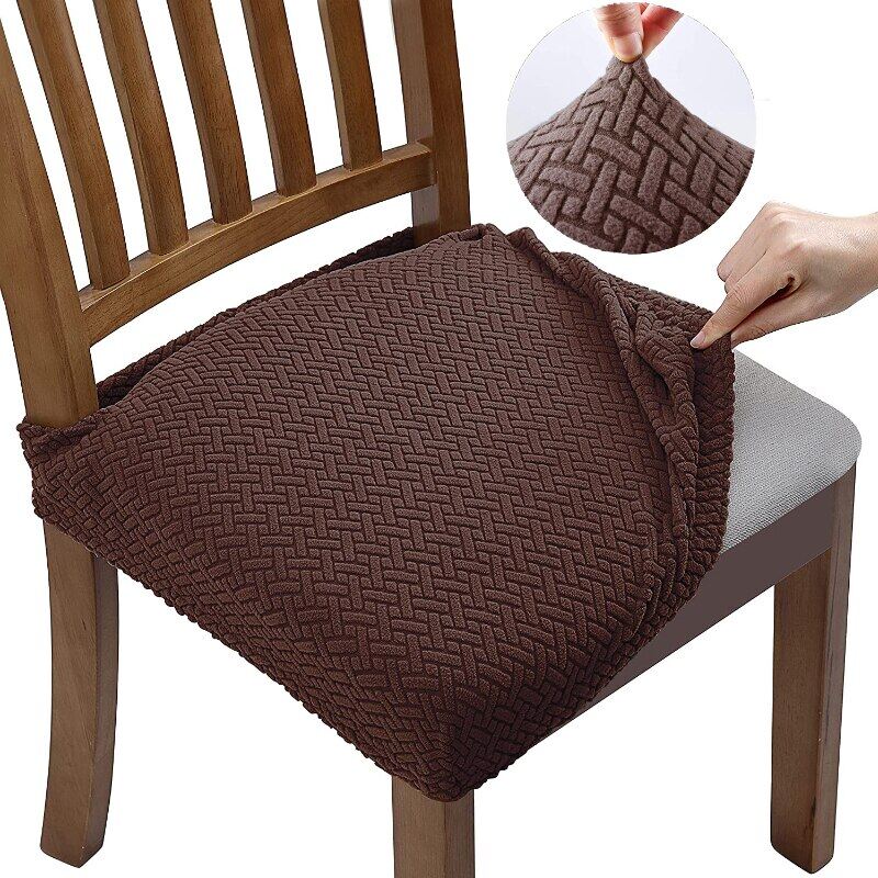 Bọc ghế vải jacquard thiết kế mới bọc ghế bọc ghế phòng ăn bằng vải thun co giãn chống bụi có thể tháo rời