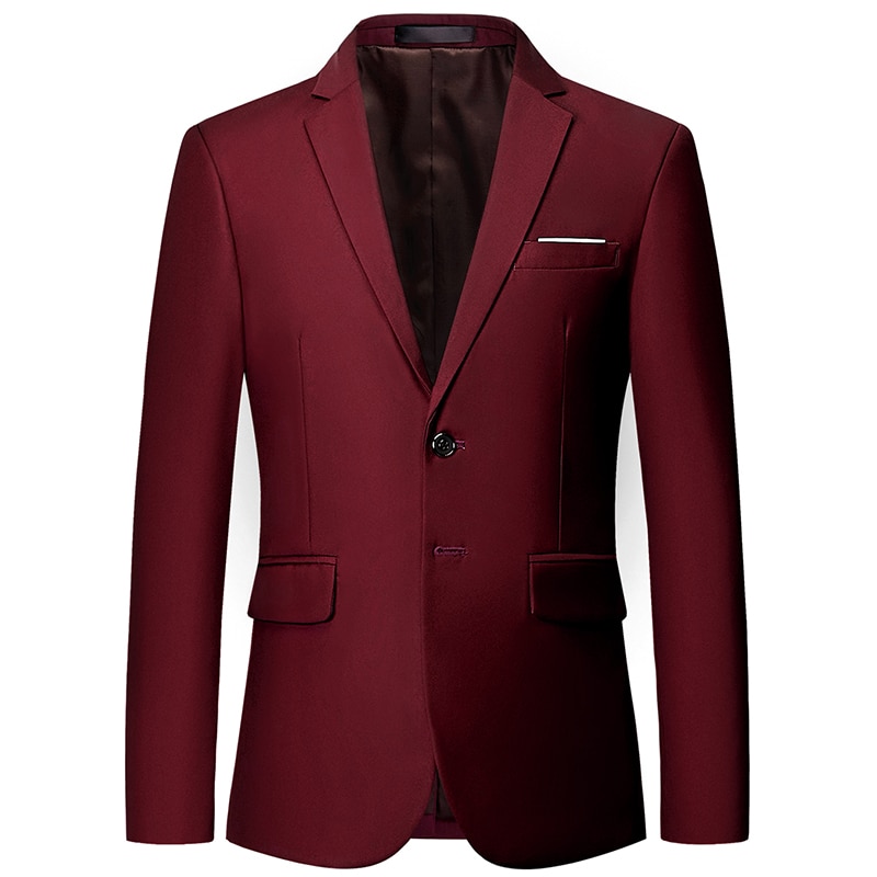11 Màu Sắc Nam chất lượng cao Blazer Cổ Điển Mới Phù Hợp Với Bộ comple đồng màu Áo Khoác công sở thời trang đơn giản Phù Hợp Với Blazer cỡ lỡn 6XL