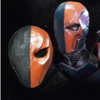 Orange Deathstroke Mũ Bảo Hiểm Có Mặt Nạ Che Bao Kín Mặt PVC Assassin