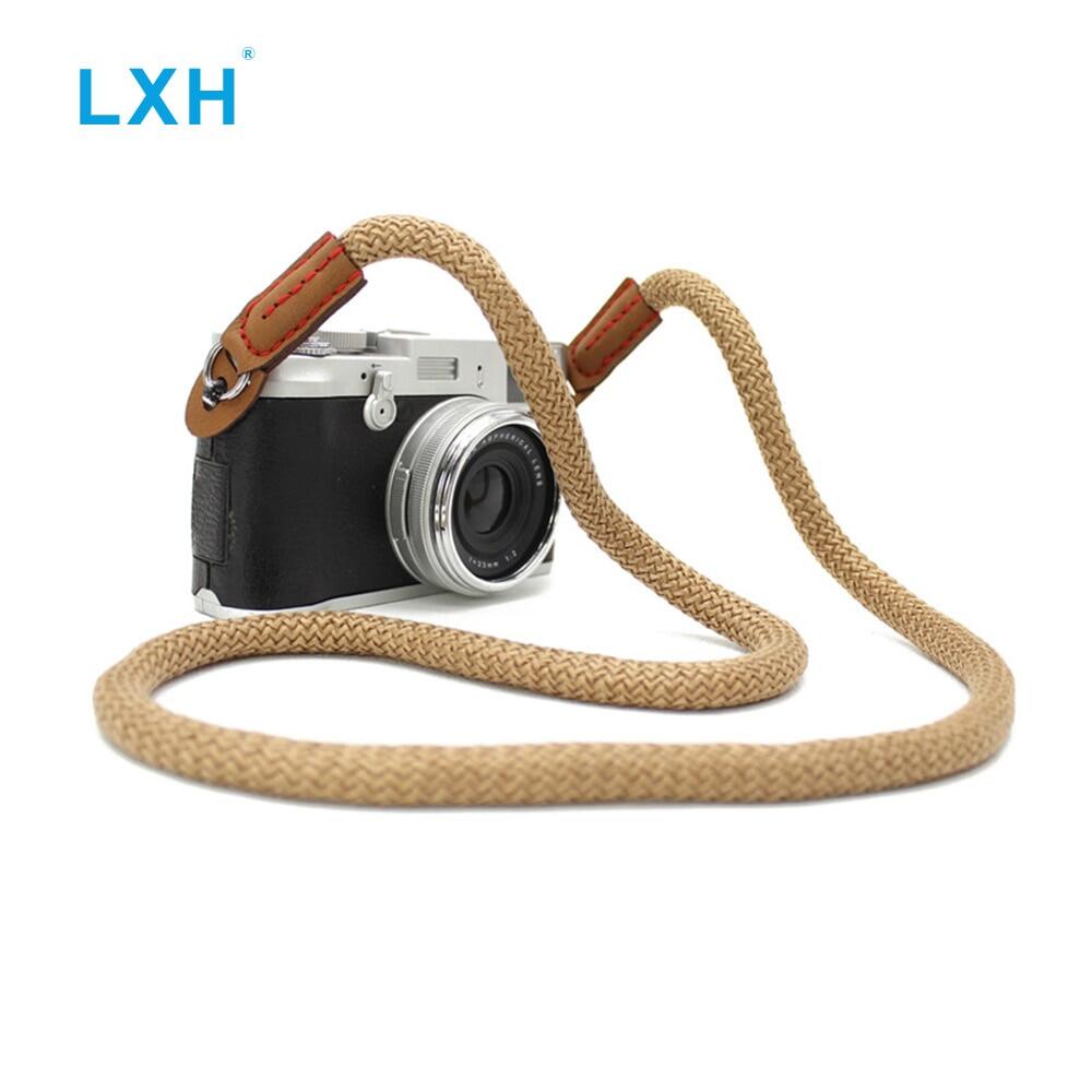 LXH Dây đeo máy ảnh vải cổ điển cho Sony Nikon Leica Canon Fujifilm X100F X
