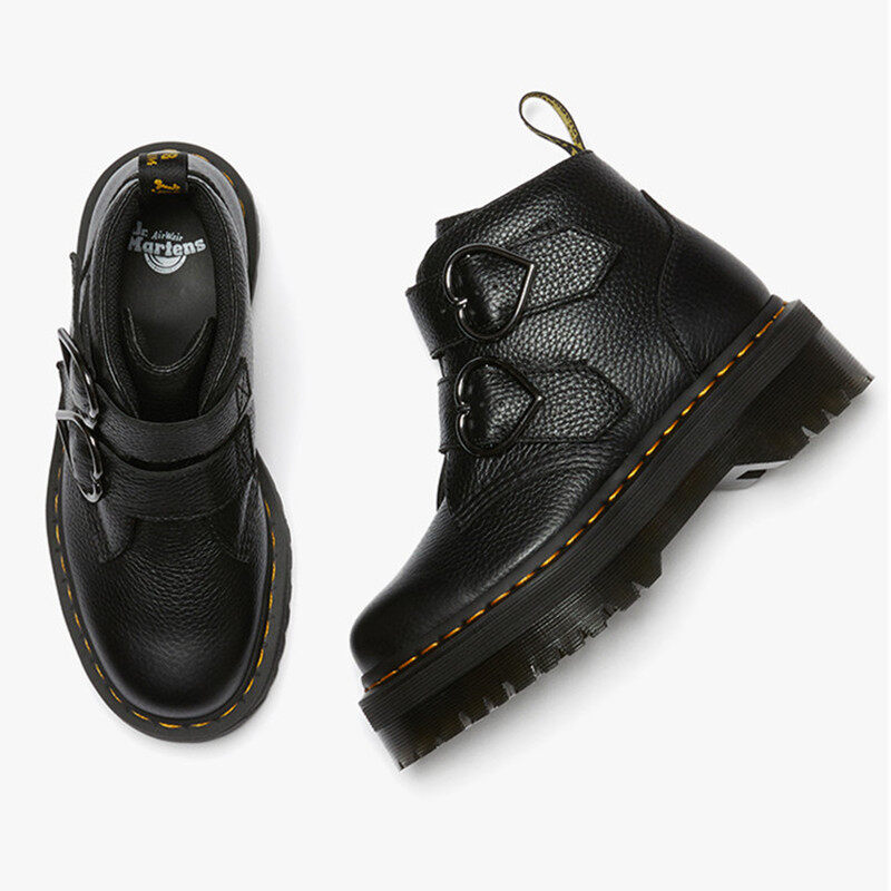 Bốt dr martens xe máy hầm hố cỡ 35-41 cho nữ bốt chiến đấu buộc dây mũi tròn thời trang mùa thu 2022 giày nữ