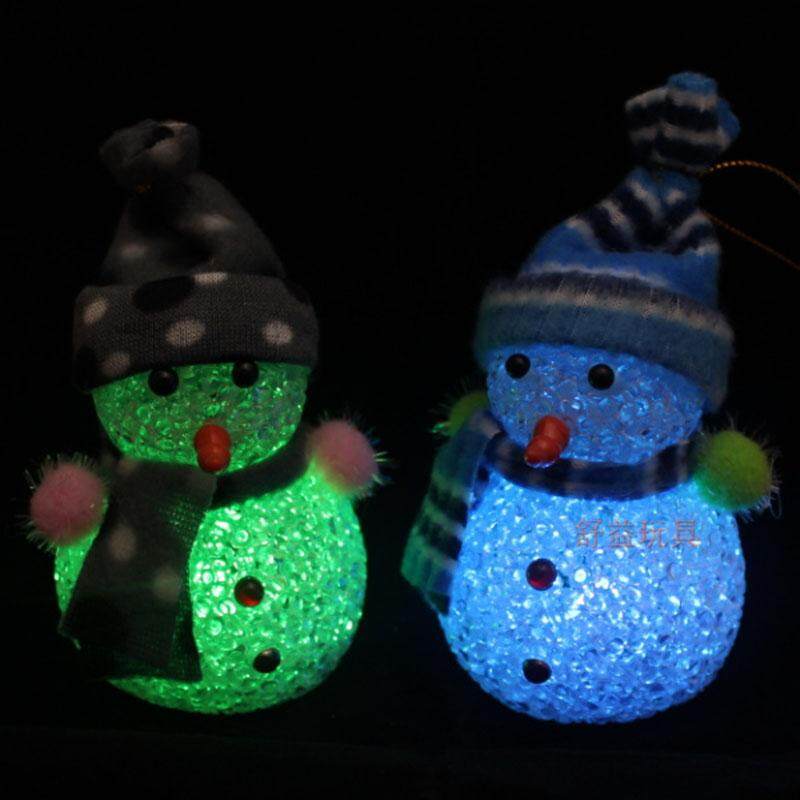 Cute & Good Quality 1PCS Color Decorate Changing LED Snowman Night Light