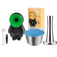 【i Cafilas】[YD-D1] Coffee Capsule For Dolce Gusto Reusable Stainless Steel Filter Cup no Crema For Nescafe Cofee Machine OBLOCircoloLUMMIOPICCOLO XSMini meGenio
