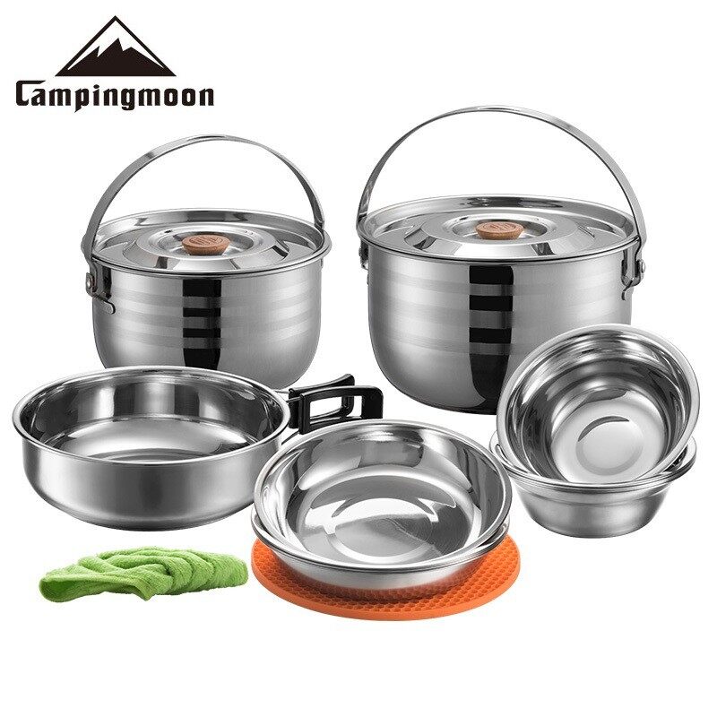 Bộ nồi dã ngoại 8 món campingmoon mc-240