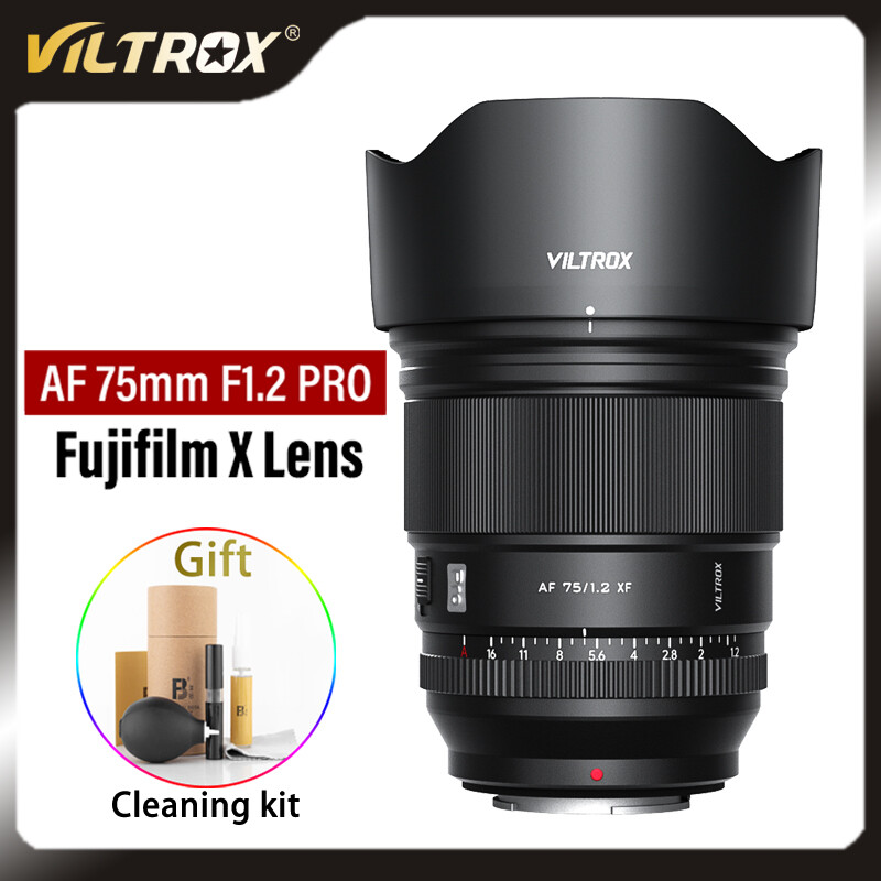 VILTROX 75mm F1.2 Fuji X Lens Auto Focus Large Aperture Portrait APS-C for Fujifilm XF Mount Camera X-T4 T100 X-H2S X-T30 X-Pro3 Presyo 40,000 Piso*Libreng Shipping