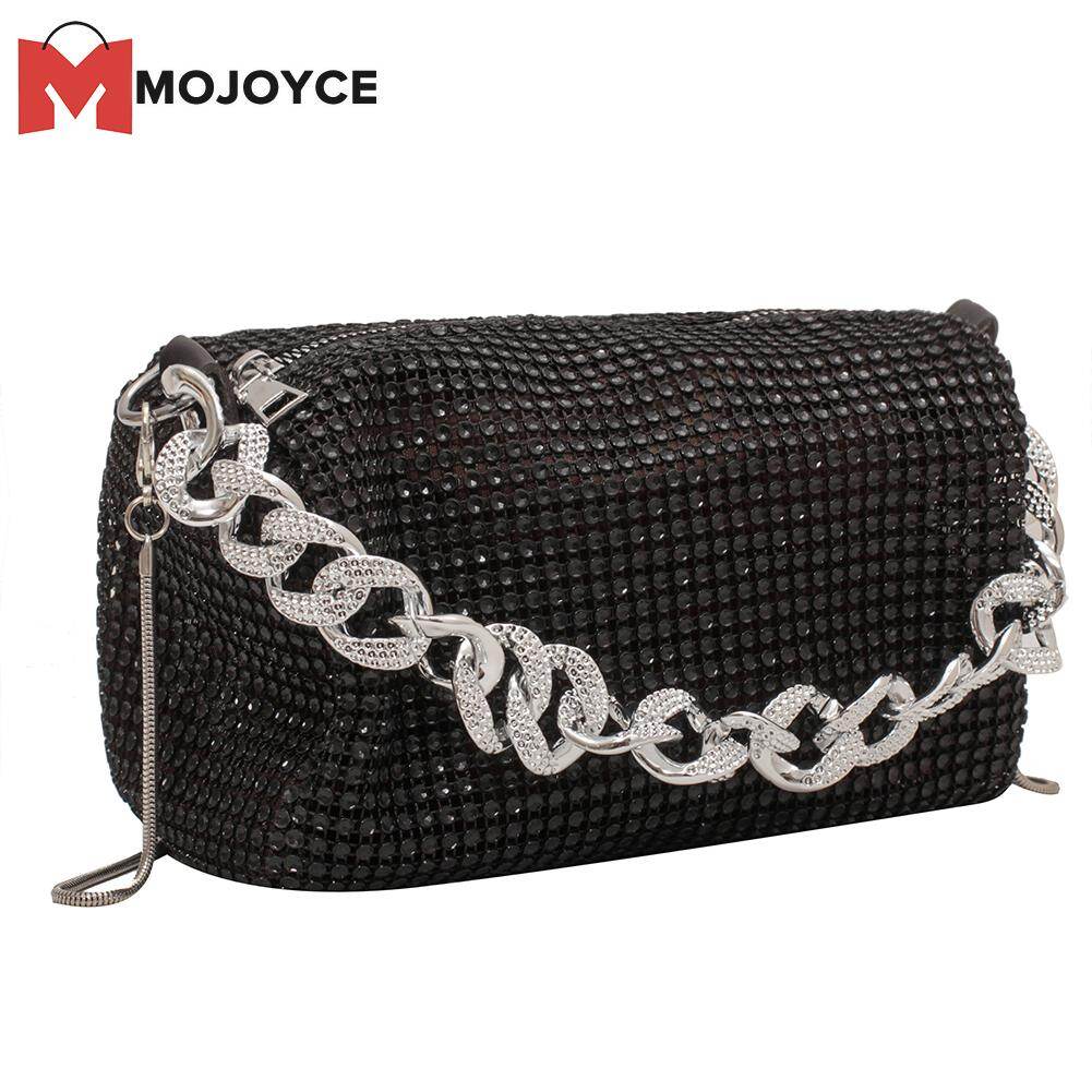 Mojoyce túi đeo chéo kim cương thường ngày túi tote nữ dây xích kim cương giả túi xách tay