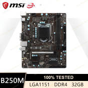 MSI B250M LGA 1151 Motherboard, DDR4, PCI-E, USB 3.1