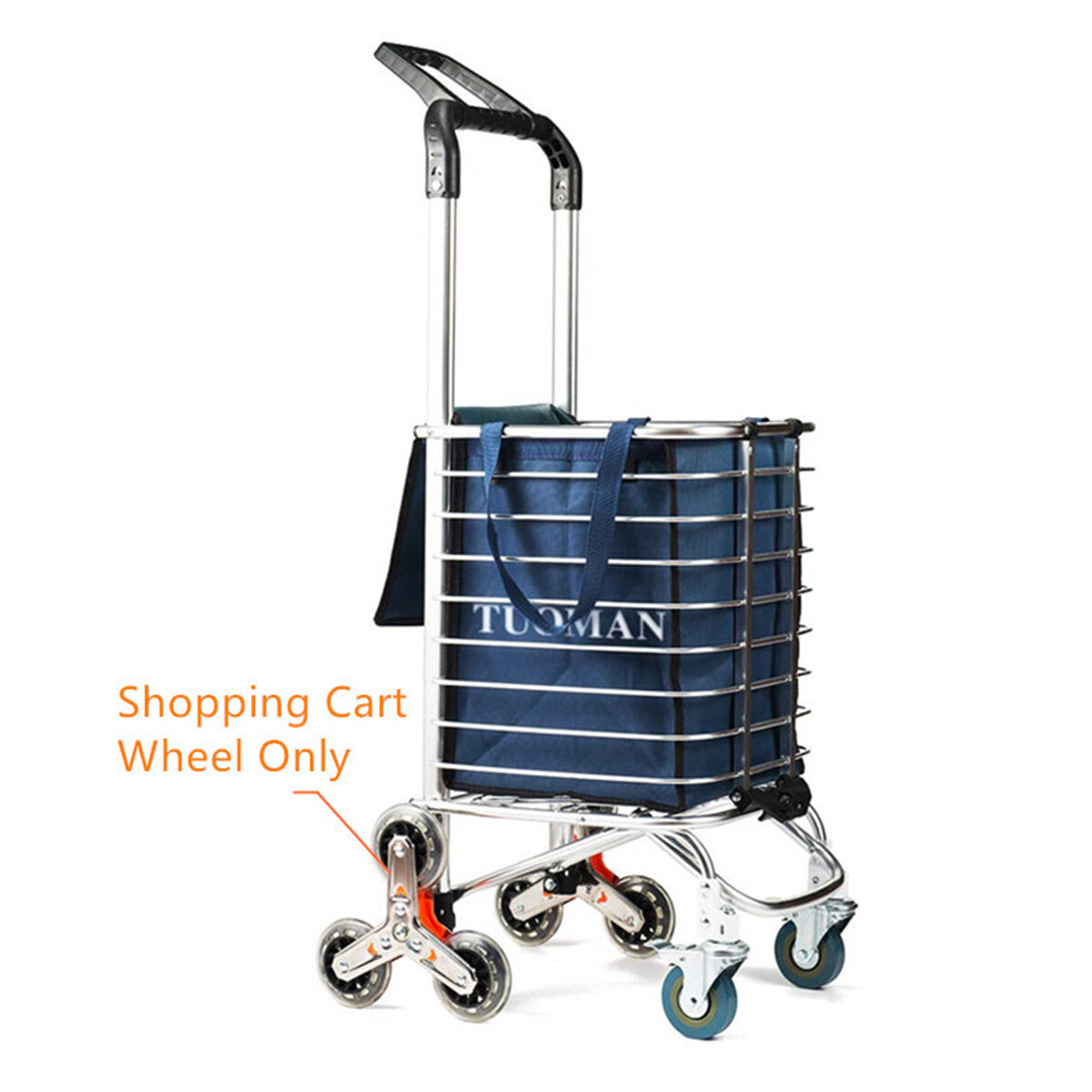 Generic Replacement Shopping Cart Wheel Stair Climbing Barrow Laundry