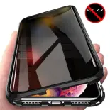Ốp điện thoại cho iPhone riêng tư 16 15 14 13 12 11 Pro Max Mini XS XR x 7 8 Plus SE 2020 Ốp lưng kim loại hai mặt kính cường lực Bìa
