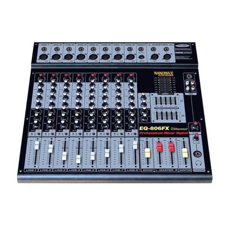 Mixer bàn 8 line nanomax eq 806fx