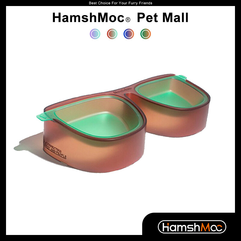 HamshMoc 3 in 1 Double Cat Bowl Detachable Dual Pet Bowls For Cats Puppy Tilted 15° Dishes Cat Food Water Feeding Bowl Non Spill ราคา 960 บาท*ส่งฟรี