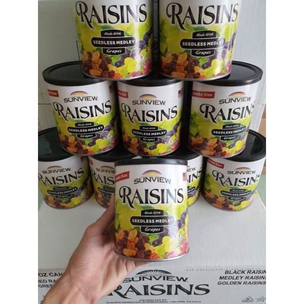 Nho khô hỗn hợp sunview raisins mỹ 425g