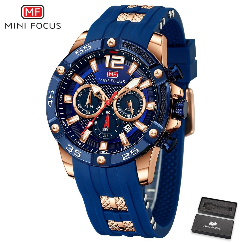 MINIFOCUS MINI FOCUS MF0349G Top Luxury Brand Watch For Man Fashion Sports Men Quartz Watches Trend Wristwatch Gift For Male jam tangan lelaki