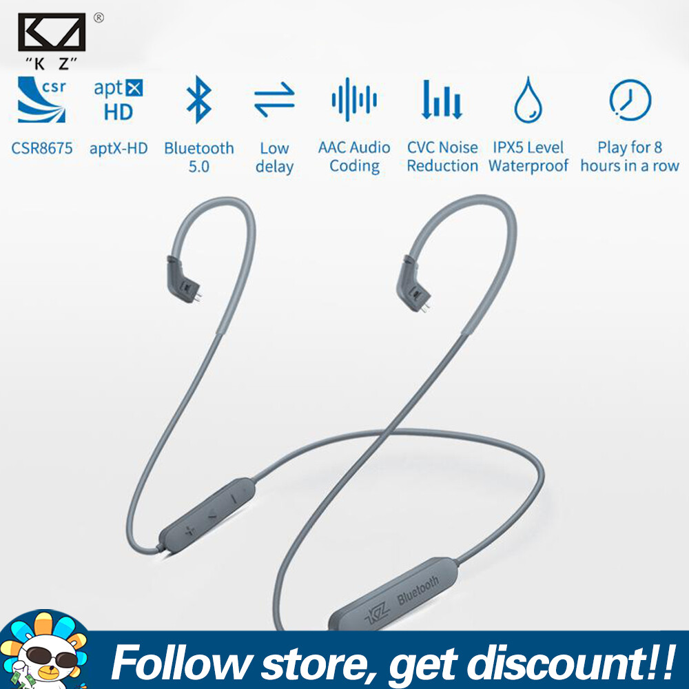 Tai Nghe KZ Aptx HD CSR8675 Mô-đun Bluetooth 5.0 Nâng Cấp Không Dây Dây Cáp Với 2 Chấu Cho KZ ZSN Pro X DQ6S ZS10 ZEX EDX PRO EDX Ultra DQ6 AS10 ZST AS06 AS10 AS16 EDA ZES ZSX ZAX EDS TANGZU WAN ER SG TRN dây MT1 Shure SE215 SE315 SE535 Tai Nghe Âm Thanh