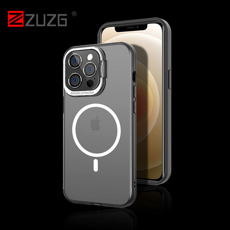 Zuzg vỏ điện thoại cho iphone 15 pro max 15 pro 15 plus 15 14 pro max 14 pro 14 plus 14 13 13promax 12 kim loại khung camera mate sạc từ bảo vệ magsafe giá để điện thoại bảo vệ ống kính