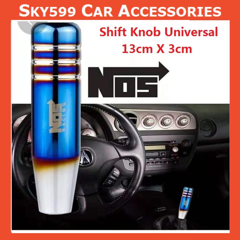 Universal Bridenos Burnt Blue Aluminum Gear Shift Knob Shifter Lever Head 13cm - 