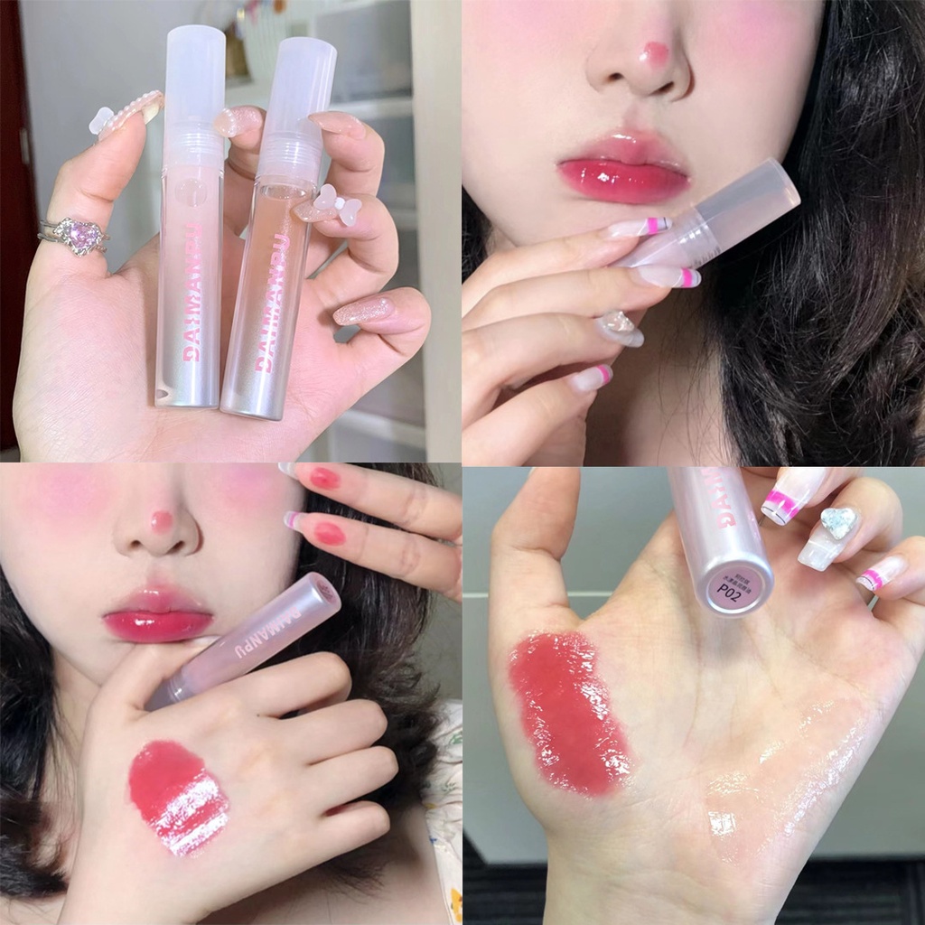 Daimanpu kem dưỡng môi pha loãng dầu dưỡng môi son dưỡng môi thủy tinh dầu dưỡng ẩm môi cho nữ