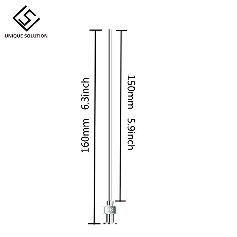 【♘ↂ✘✆☊】 BDGB MALL 1PC-100mm hoặc 150mm,200mm 300M 400mm Chiều dài ống thông kim định lượng (8G,10g, 12g, 14g.... 27g tùy chọn)-cùn tip tất cả kim loại