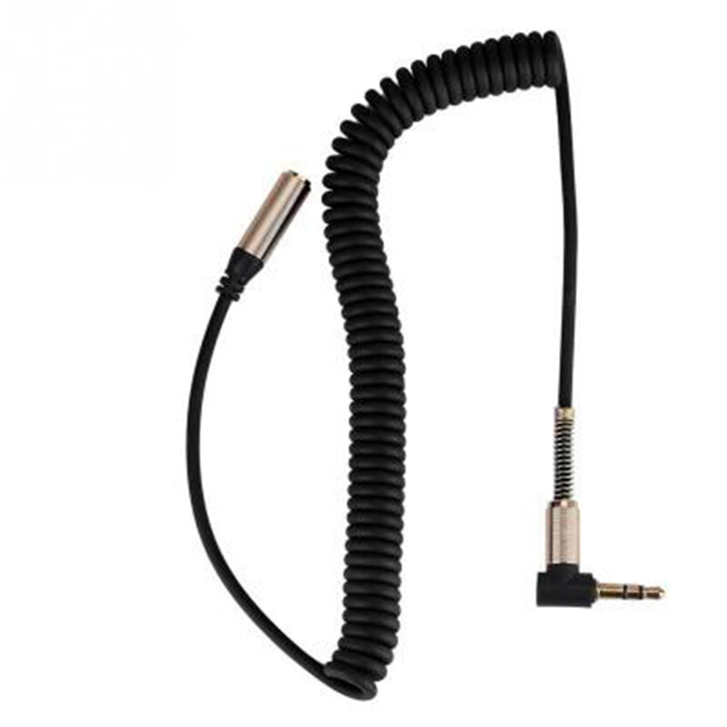 Dây Cáp Nối Dài Aux Âm Thanh Đầu Đực Sang Đầu Cái 3.5MM Jack 90 Góc Phải Cho Loa Mp3 Tai Nghe PC Điện Thoại