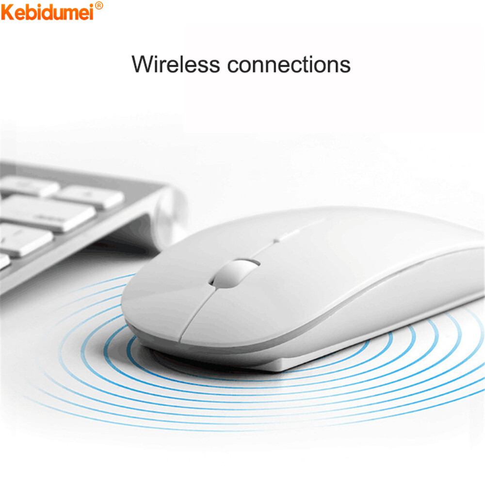 Kebidumei Wireless 2.4Ghz Mouse 1600 DPI Ultra-Thin Ergonomic Portable Optical Mice