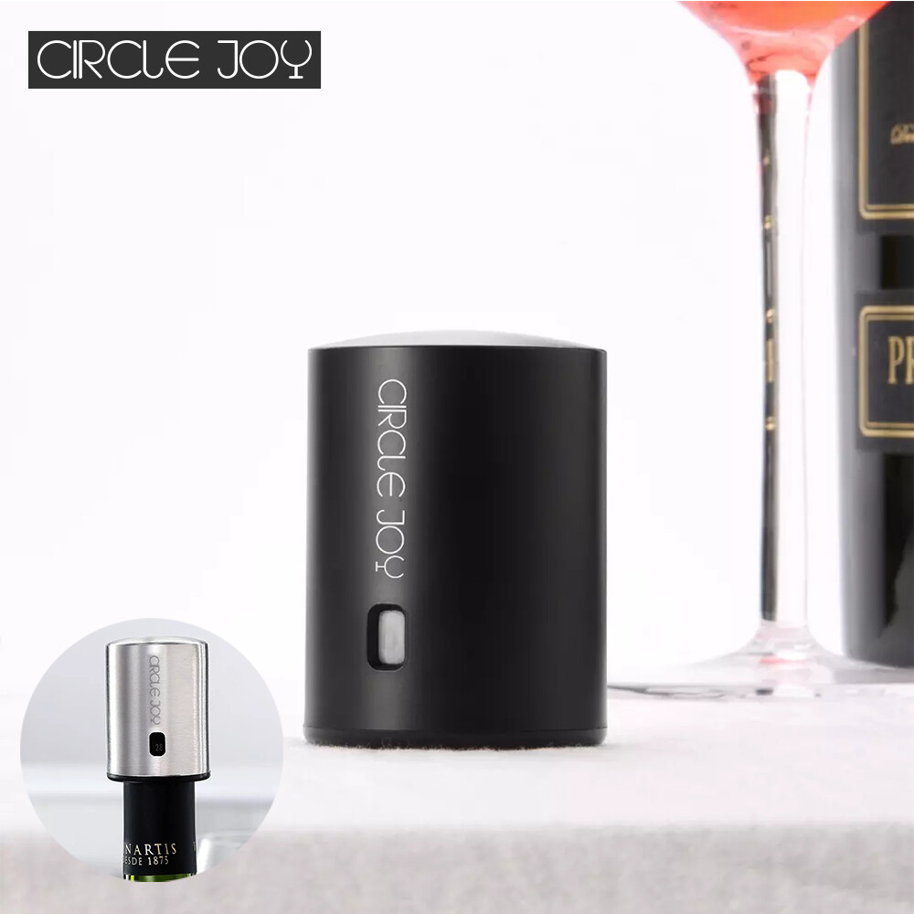 Vòng tròn niềm vui nút chặn rượu thép không gỉ/ABS chân không hiệu quả Bộ nhớ rượu vang mini nút chặn rượu điện Stopper nút bần chai rượu vang cho đồ dùng quán rượu nhà bếp
