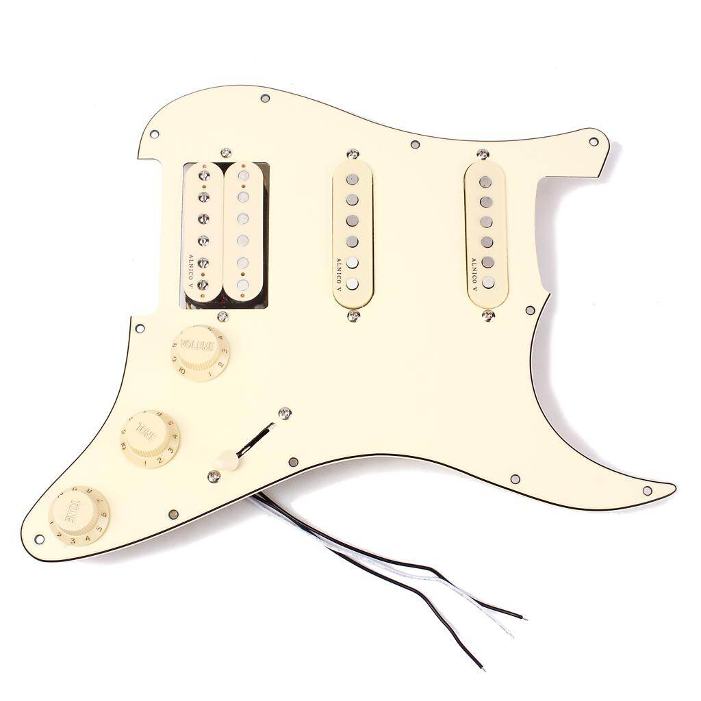 Baoblade Prewired 3ply 1V2T 5 Way Switch Line Pickguard for Fender Strat Guitar SSH ราคา 1,031 บาท*ส่งฟรี