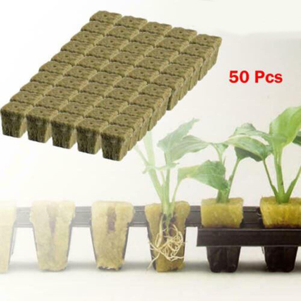 Khối Lập Phương Rockwool Khối Lập Phương Rockwool Vật Liệu Thủy Canh Phích Cắm Trồng Cây Không Độc Hại