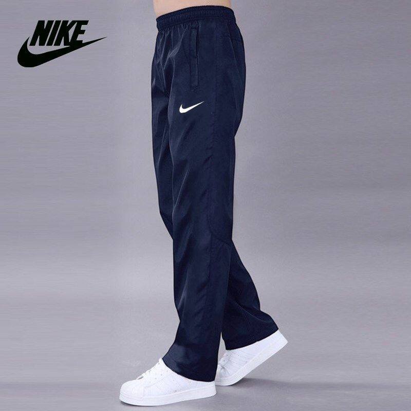 Quick-drying breathable thin section men's pants monolayer polyester slacks loose sliding surface through the screen work trousers