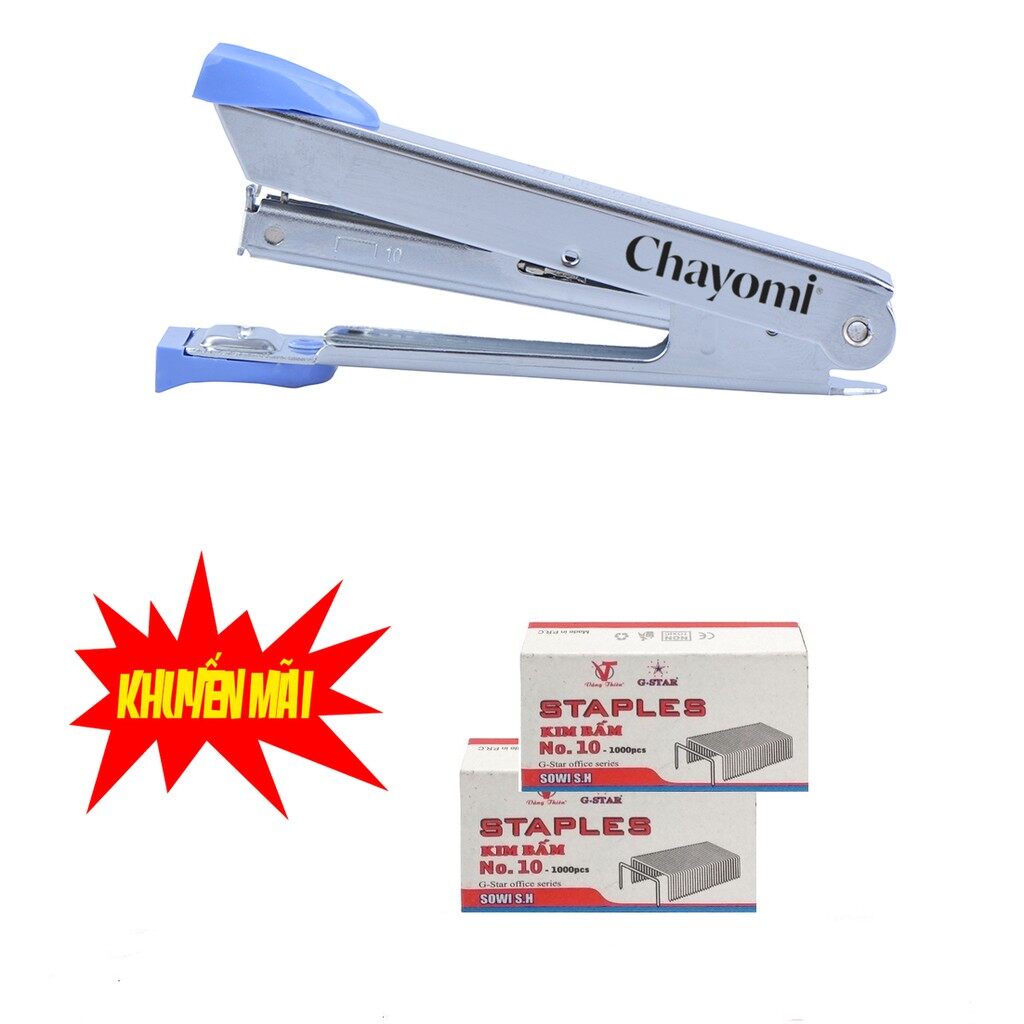 Bấm kim g-star 902 tặng kèm 2 hộp kim bấm số 10