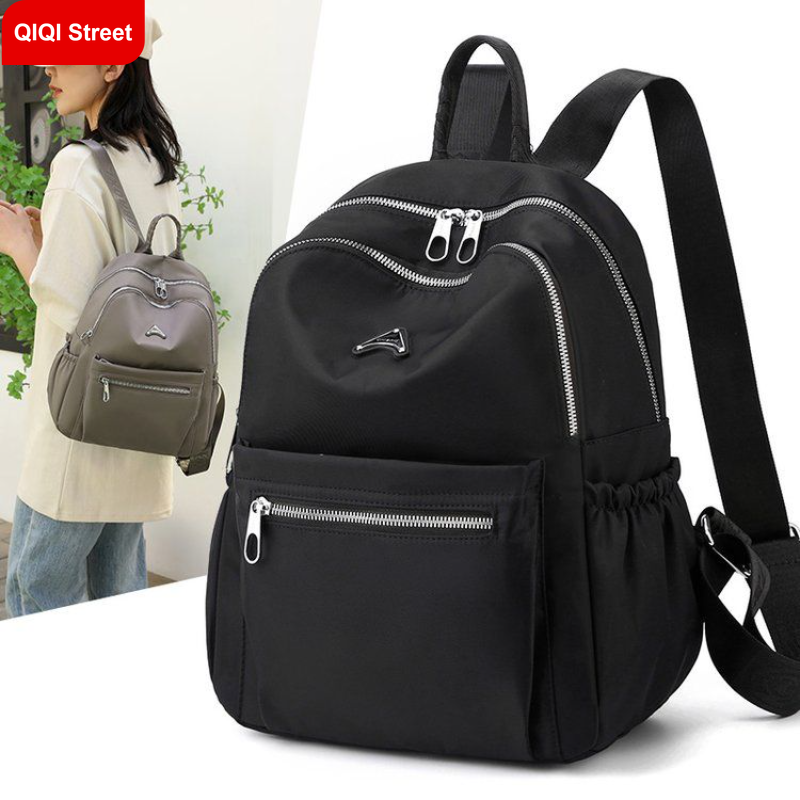 Backpack women's new, tide travel oxford cloth waterproof small school bag, women's versatile fashion canvas travel small backpack